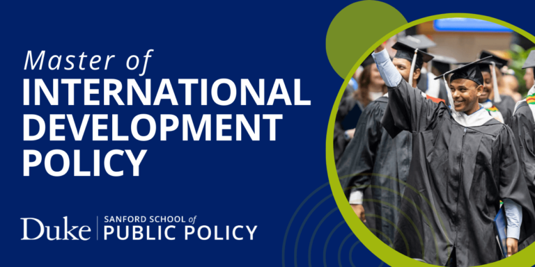 The Master of International Development Policy (MIDP)