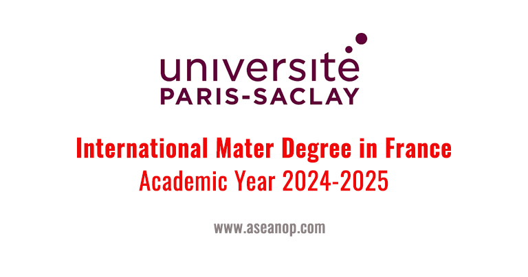 Université Paris-Saclay International Mater Degree in France Academic Year 2024-2025